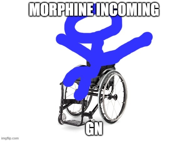 My third template | MORPHINE INCOMING; GN | image tagged in my third template | made w/ Imgflip meme maker