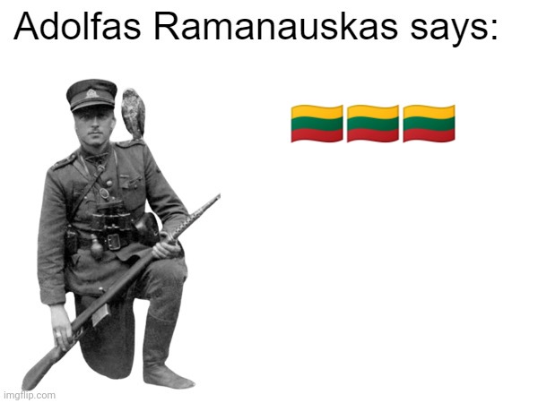 Lithuania | 🇱🇹🇱🇹🇱🇹 | image tagged in adolfas ramanauskas says | made w/ Imgflip meme maker
