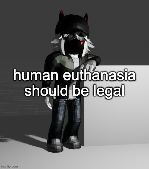 i will not elaborate further | human euthanasia should be legal | image tagged in template | made w/ Imgflip meme maker