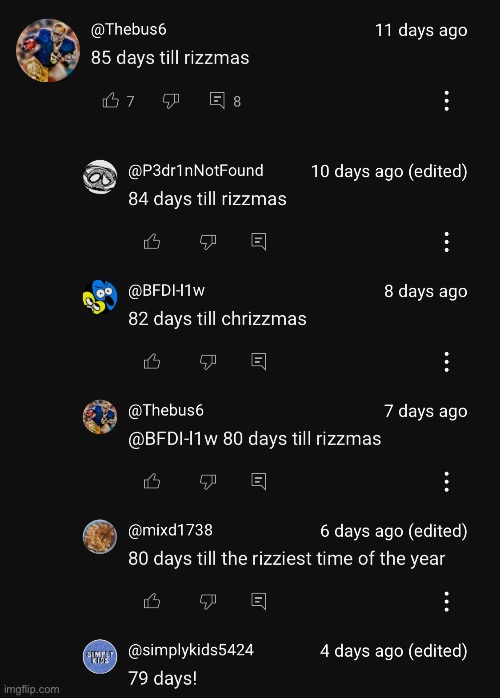 75 days until Rizzmas, ladies and gents | made w/ Imgflip meme maker