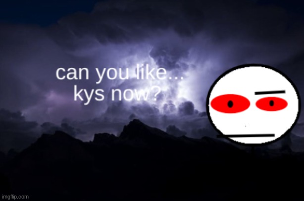 can you like... kys now? | image tagged in can you like kys now | made w/ Imgflip meme maker