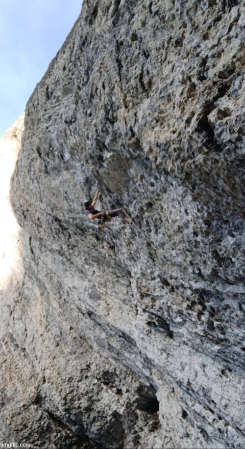 Me climbing meathooks, 5.11a at grassi lakes near canmore. | made w/ Imgflip meme maker