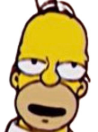 Homer Simpson Face Front Blank Meme Template