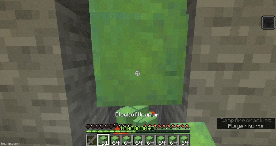 Uranium's nude | image tagged in player throwing uranium into lava cuz they installed too many mo | made w/ Imgflip meme maker
