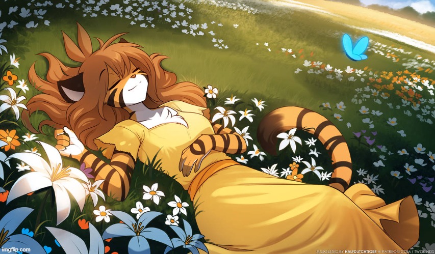 Words couldn't describe how beautiful this is..(Art credit: Thomas Fishbach) | image tagged in twokinds,flora,wholesome,beautiful,cartoon,why are you reading the tags | made w/ Imgflip meme maker