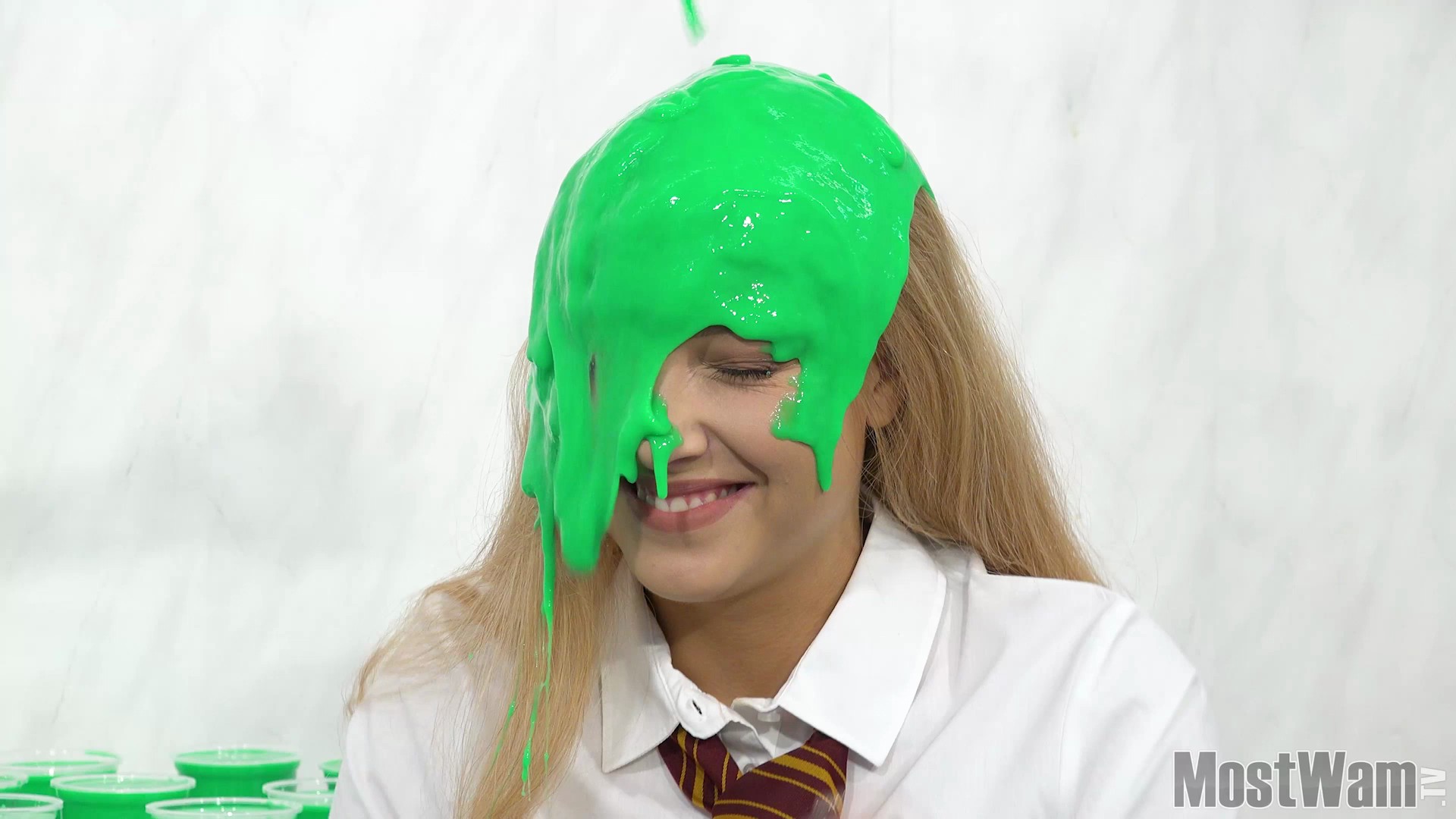 High Quality Cute green gunge slime Blank Meme Template