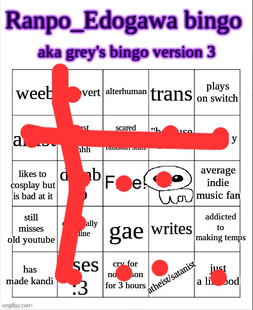 nice | image tagged in grey's 3rd bingo | made w/ Imgflip meme maker