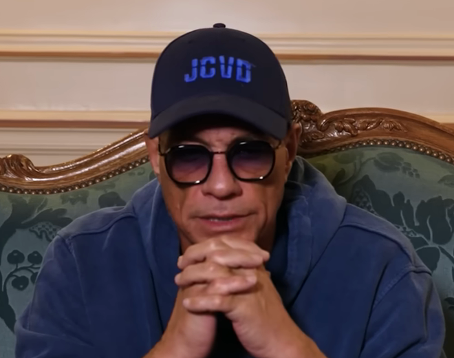 JCVD talks about plasma Blank Meme Template