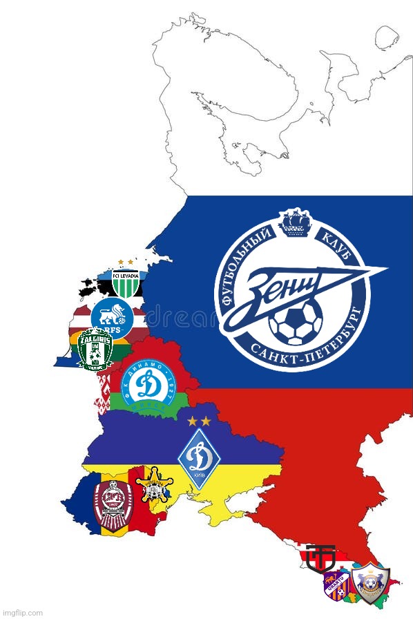 CHAMPIONS of Eastern European Leagues 2024-25 PREDICTION feat. Romania = CFR | image tagged in romania,ukraine,russia,futbol,cfr cluj,zenit | made w/ Imgflip meme maker