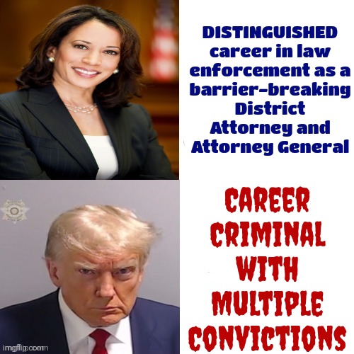 We Lock Convicted Career Criminals Up In The United States. We DON'T Give Them The Keys To The Country | DISTINGUISHED
career in law

enforcement as a
barrier-breaking District Attorney and Attorney General; Career
Criminal
with
Multiple
Convictions | image tagged in donald trump is a convicted rapist,rapist,lock him up,trump is a liar,convict,memes | made w/ Imgflip meme maker