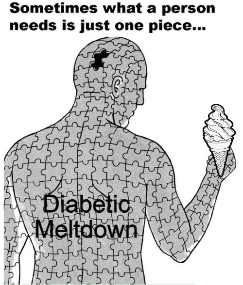 Sometimes what a person needs is just one piece | Diabetic Meltdown | image tagged in sometimes what a person needs is just one piece,diabetic meltdown,slavic | made w/ Imgflip meme maker