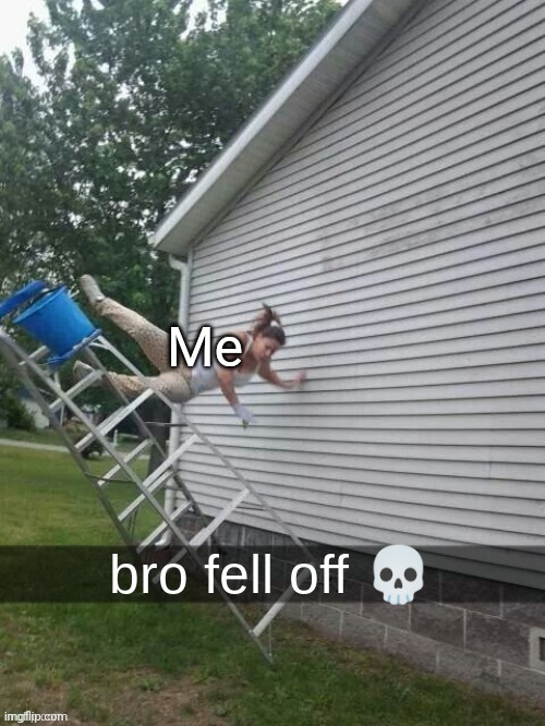 bro fell off | Me | image tagged in bro fell off | made w/ Imgflip meme maker