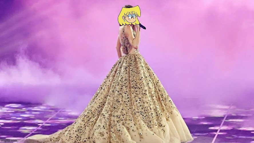 Taylor Swift (TLH Style) | image tagged in taylor swift,the loud house,nickelodeon,lori loud,princess,dress | made w/ Imgflip meme maker