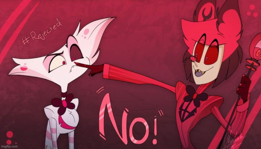 No! Alastor | image tagged in no alastor | made w/ Imgflip meme maker