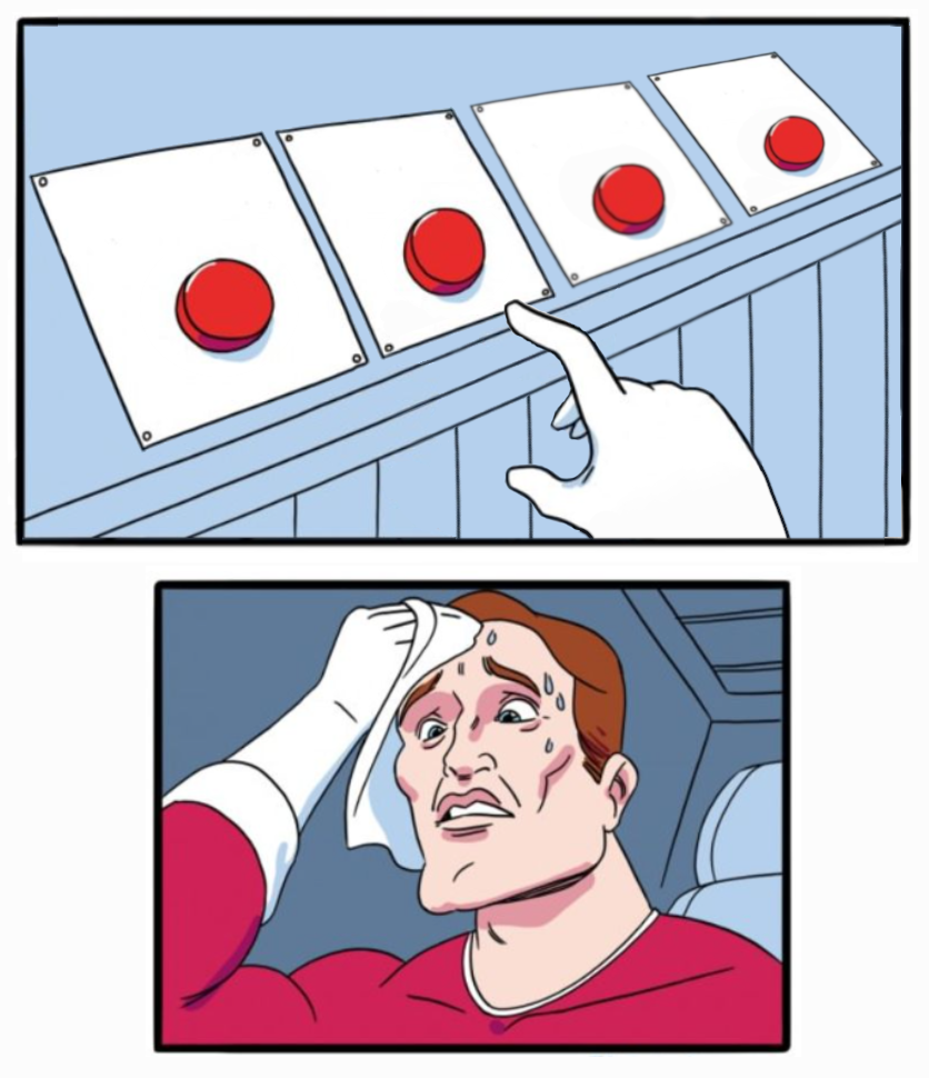 Four Buttons Blank Meme Template