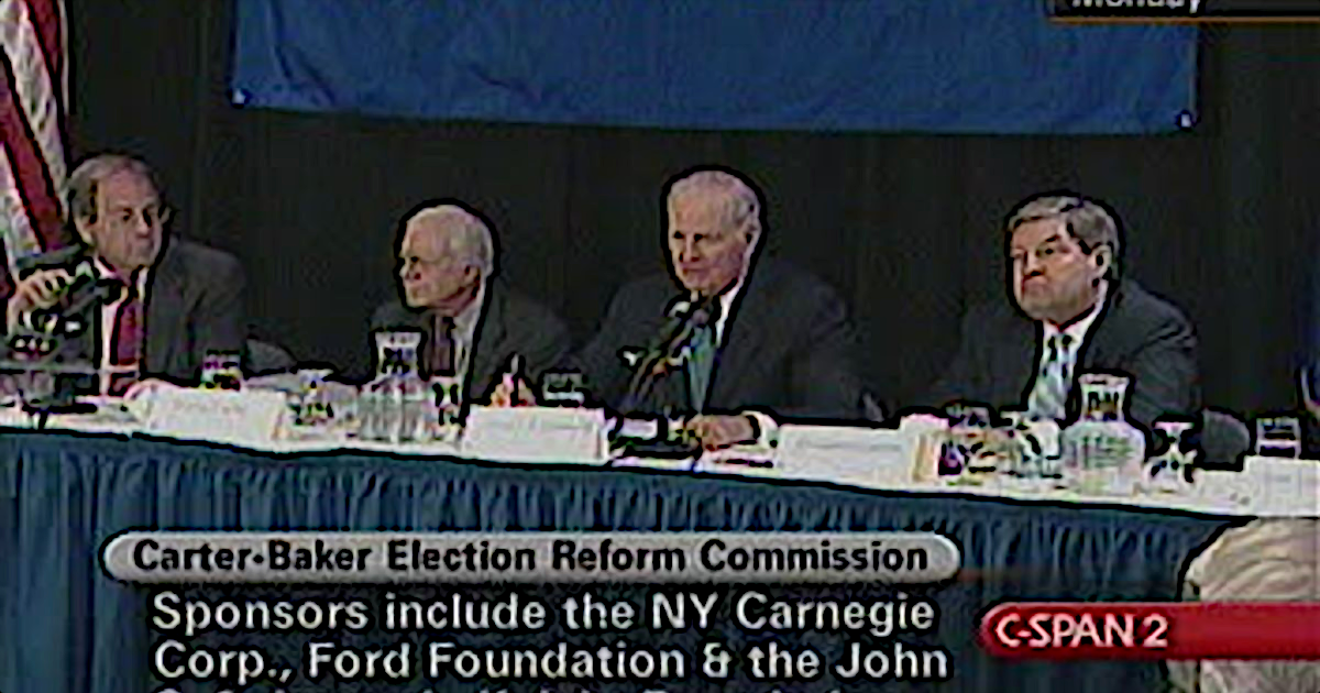 Carter Baker Election Reform Commission Blank Meme Template