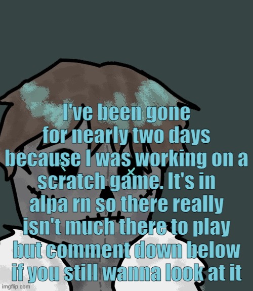 OsDe plush (thanks Disco) | I've been gone for nearly two days because I was working on a scratch game. It's in alpa rn so there really isn't much there to play but comment down below if you still wanna look at it | image tagged in osde plush thanks disco | made w/ Imgflip meme maker