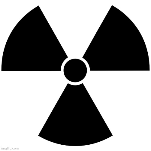 Nuclear Symbol | image tagged in nuclear symbol | made w/ Imgflip meme maker