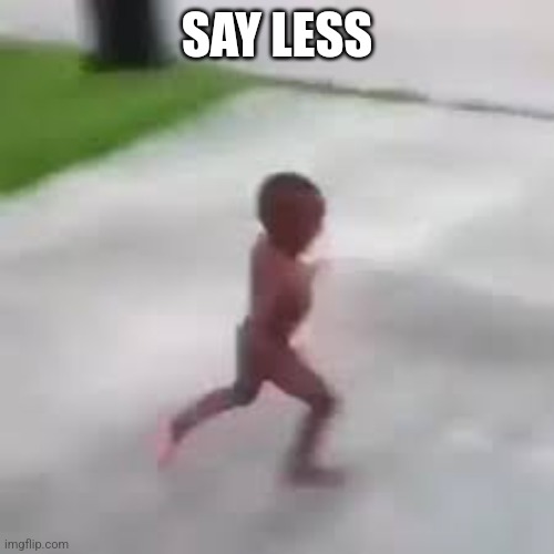 i have to go | SAY LESS | image tagged in i have to go | made w/ Imgflip meme maker