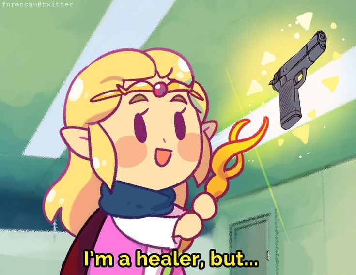 High Quality I'm a healer, but... Blank Meme Template
