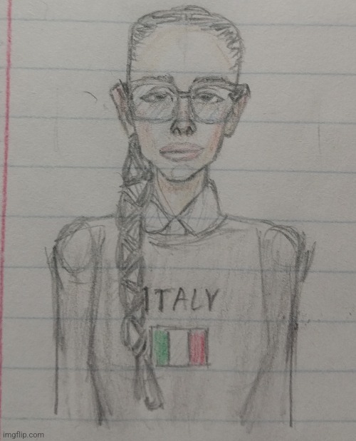 Happy Italian Heritage Month | image tagged in italian,girl,drawings,glasses | made w/ Imgflip meme maker