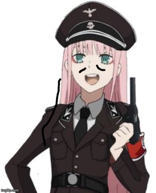 I’m Adolfo hitler | image tagged in nazi waifu | made w/ Imgflip meme maker