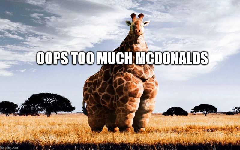 OOPS TOO MUCH MCDONALDS | image tagged in reactions | made w/ Imgflip meme maker