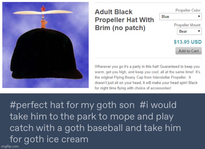 Tumblr mfs | image tagged in tumblr,screenshot,funny,goth memes,hats | made w/ Imgflip meme maker