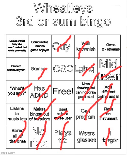 Muh bingo | image tagged in muh bingo | made w/ Imgflip meme maker