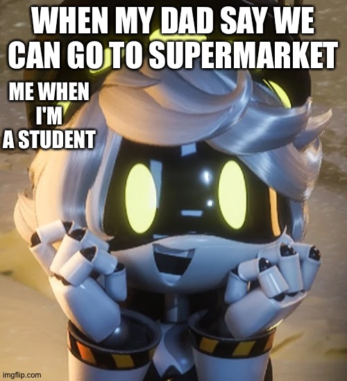 Happy N | WHEN MY DAD SAY WE CAN GO TO SUPERMARKET; ME WHEN I'M A STUDENT | image tagged in happy n | made w/ Imgflip meme maker