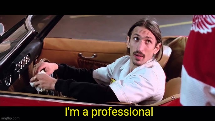 I'm a professional | made w/ Imgflip meme maker