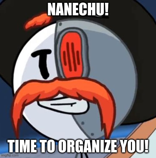 i what? | NANECHU! TIME TO ORGANIZE YOU! | image tagged in memes,rhm | made w/ Imgflip meme maker