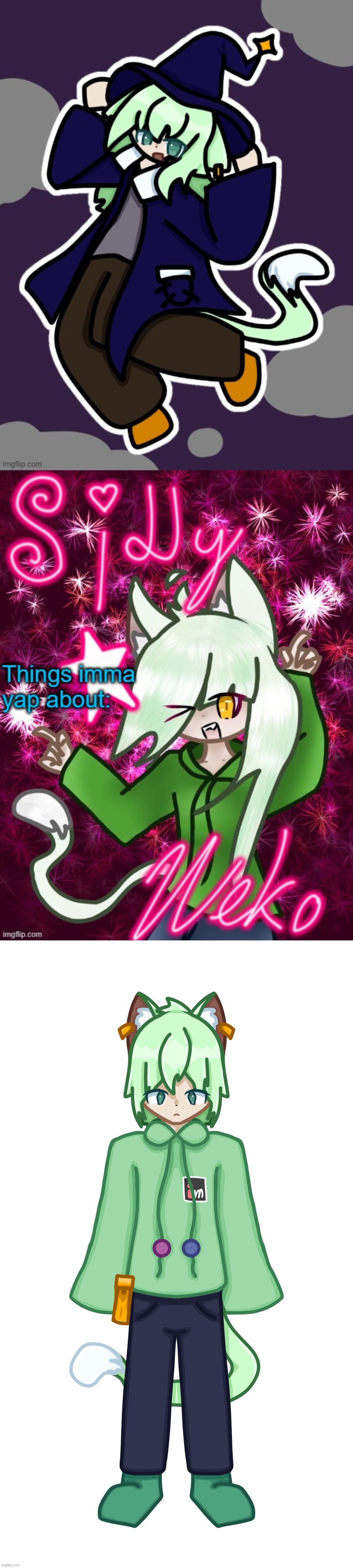 image tagged in witch neko drawn by cosmo,neko announcement temp thx cosmo,nekoofficialspriteneutral png | made w/ Imgflip meme maker