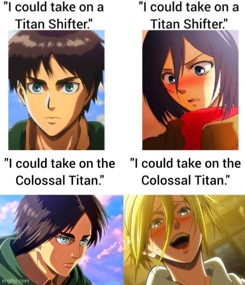 Stop being hoes | image tagged in snk,shingeki no kyojin,aot,attack on titan,eren jaeger,anime | made w/ Imgflip meme maker