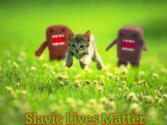 Every time...a cat dies | Slavic Lives Matter | image tagged in every time a cat dies,slavic | made w/ Imgflip meme maker