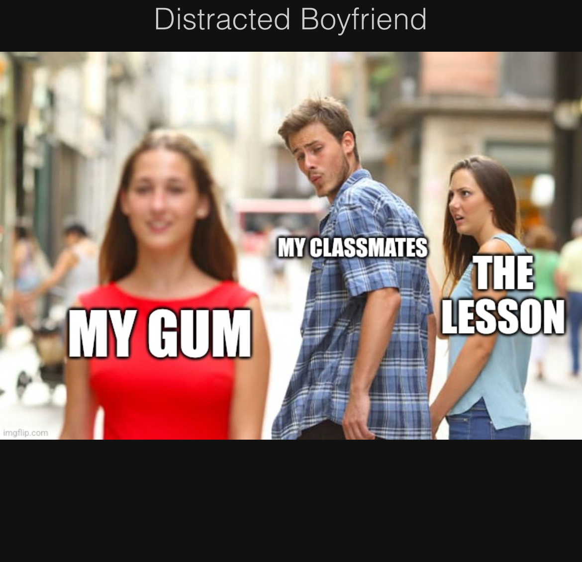 Distraction Blank Meme Template