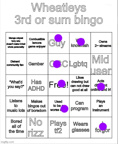 Muh bingo | image tagged in muh bingo | made w/ Imgflip meme maker