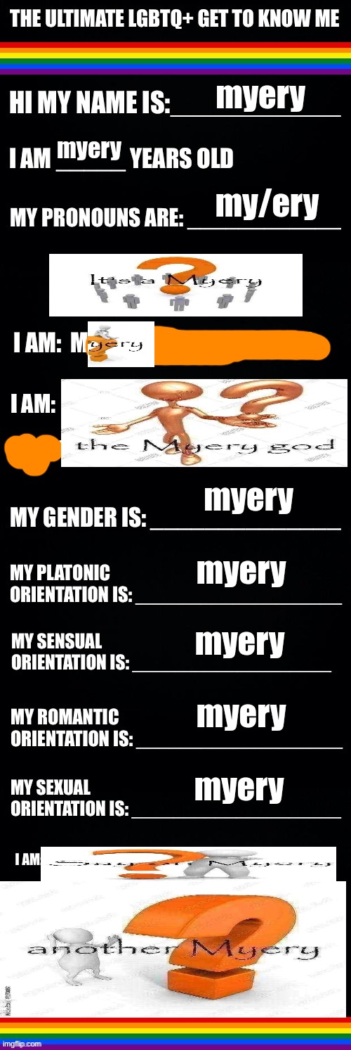 I am myery | made w/ Imgflip meme maker