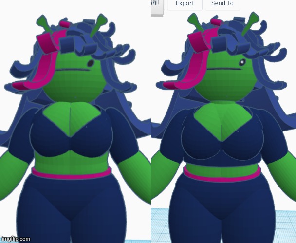 Peanoid Claire updated model | made w/ Imgflip meme maker