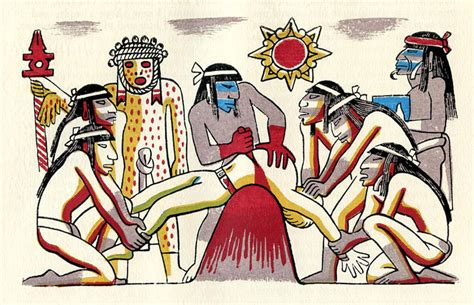 Aztec human sacrifice Blank Meme Template