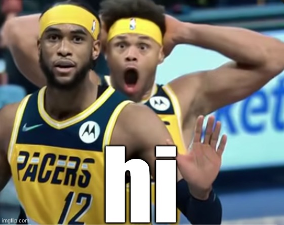 bro is utterly shocked | hi | image tagged in bro is utterly shocked | made w/ Imgflip meme maker