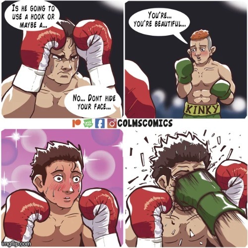 The one punch | image tagged in pretty,face,punch,punching,comics/cartoons,comics | made w/ Imgflip meme maker