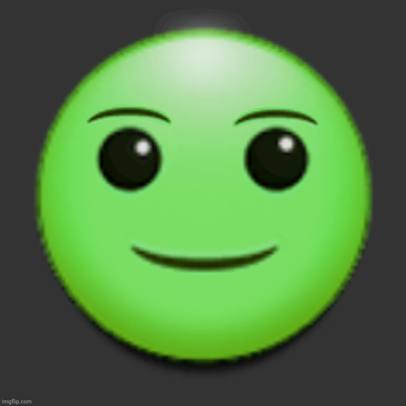 Green smile emoji | image tagged in green smile emoji | made w/ Imgflip meme maker