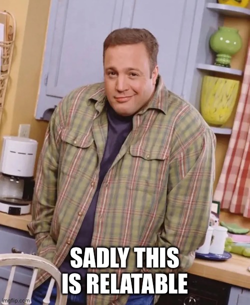 SADLY THIS IS RELATABLE | image tagged in kevin james shrug | made w/ Imgflip meme maker