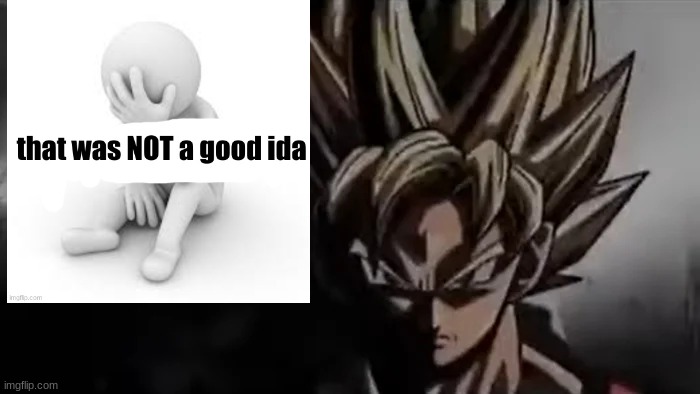 Goku Staring | image tagged in goku staring | made w/ Imgflip meme maker