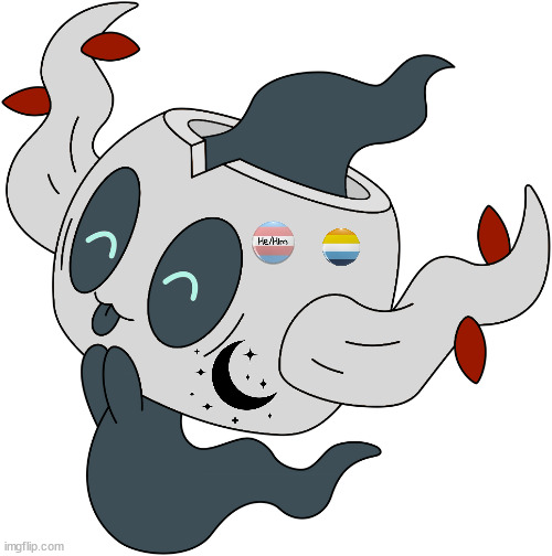 trans goober :D | image tagged in shiny phantump 5 | made w/ Imgflip meme maker