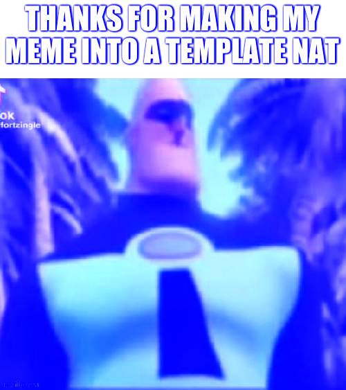 Too bad the wii u i used to make this meme, made him more blue | THANKS FOR MAKING MY MEME INTO A TEMPLATE NAT | image tagged in incredible vaporwave | made w/ Imgflip meme maker