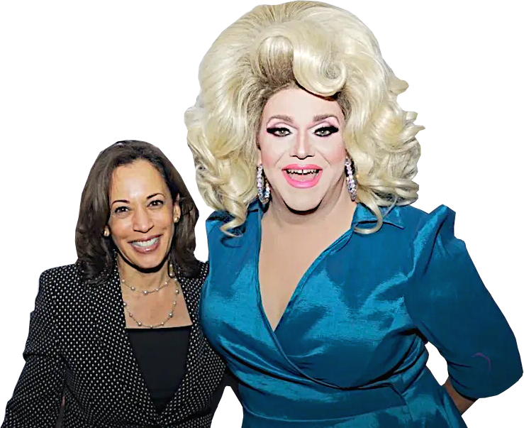 High Quality KAMALA - DRAG QUEEN 001 Blank Meme Template