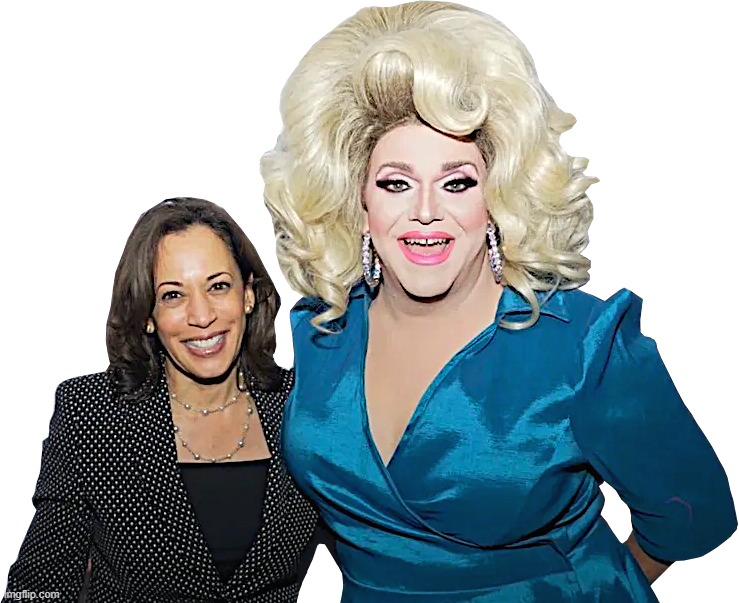 KAMALA - DRAG QUEEN 001 | image tagged in kamala harris,drag queen,biden,coup,liar,trans | made w/ Imgflip meme maker