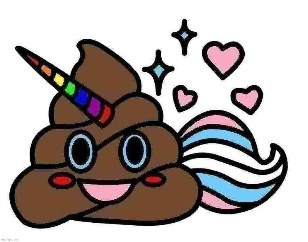 HORNY POO | image tagged in horny,poo,turd,rainbow | made w/ Imgflip meme maker